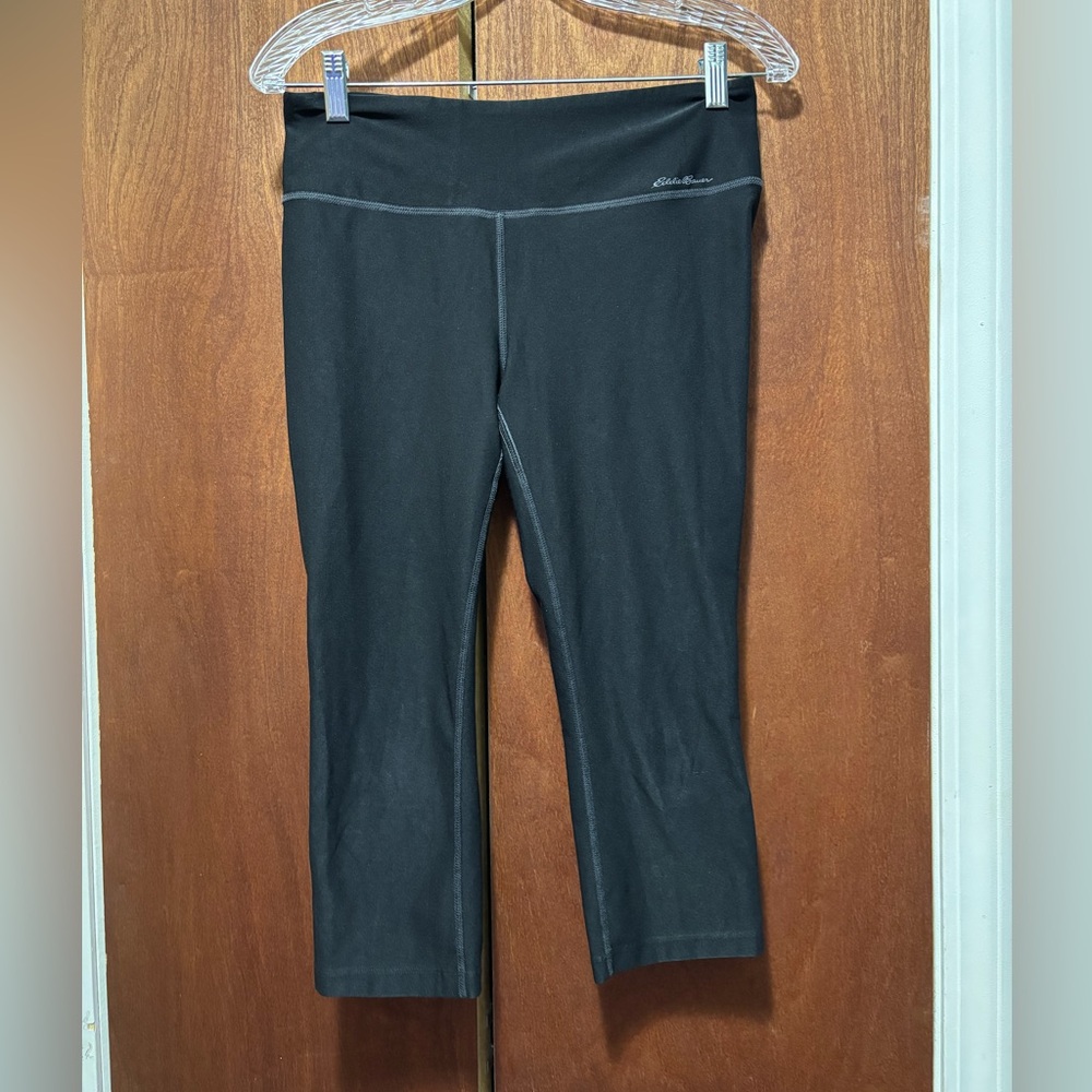 Eddie Bauer Black Crop Leggings